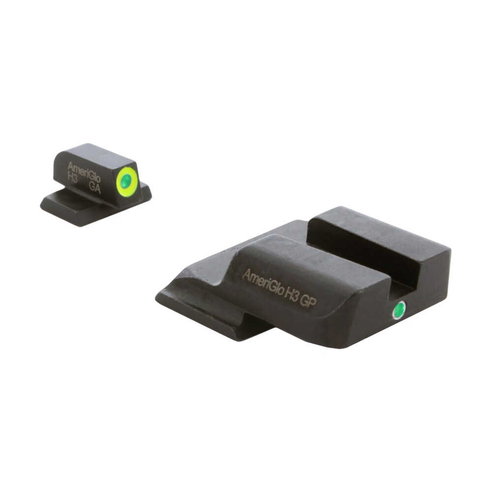 ameriglo sw301 i dot sight set for smith & wesson m&p green tritium lumigreen outline front sight green tritium rear sight AmeriGlo SW301 i-Dot Sight Set for Smith & Wesson M&P Green Tritium LumiGreen Outline Sports South item 2140
