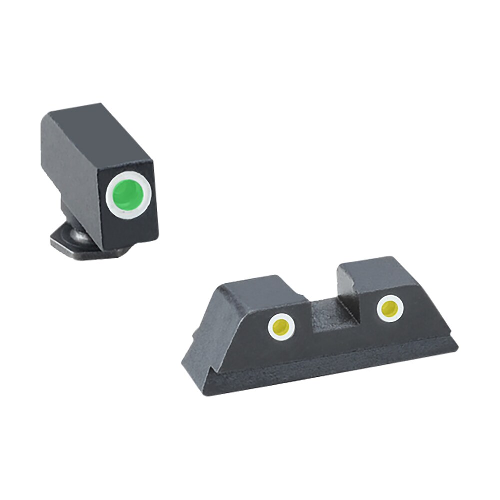 truglo tg231g1aw tritium pro white outline tritium front/green tritium rear/black nitride fortress frame,compatible w/glock 42/43/43x/48 except mos, front post/rear dovetail mount TruGlo TG231G1AW Tritium Pro White Outline Tritium Front/Green Tritium Rear/Black Nitride Sports South item 21844