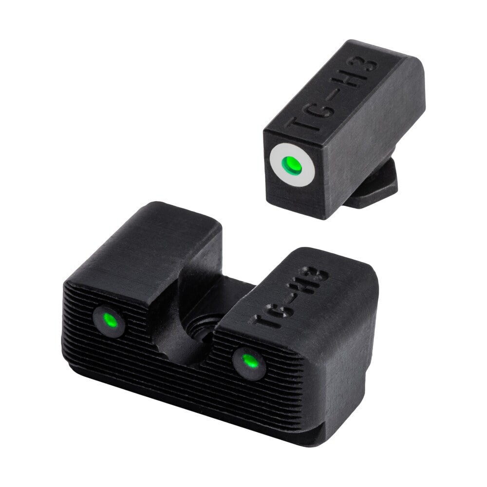 truglo tg231g1w tritium pro low, white outline tritium front/green tritium rear/black nitride fortress frame, compatible w/most glock except mos, front post/rear dovetail mount TruGlo TG231G1W Tritium Pro Low, White Outline Tritium Front/Green Tritium Rear/Black Nitride Sports South item 21845
