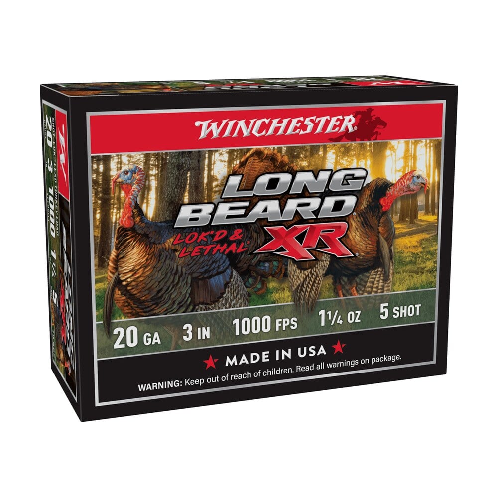 winchester ammo stlb2035 long beard xr shot lok 20gauge 3″ 1 1/4oz 5shot 10 per box/10 case Winchester Ammo STLB2035 Long Beard XR Shot-Lok 20Gauge 3" 1 1/4oz 5Shot 10 Per Box/10 Case Sports South item 22365