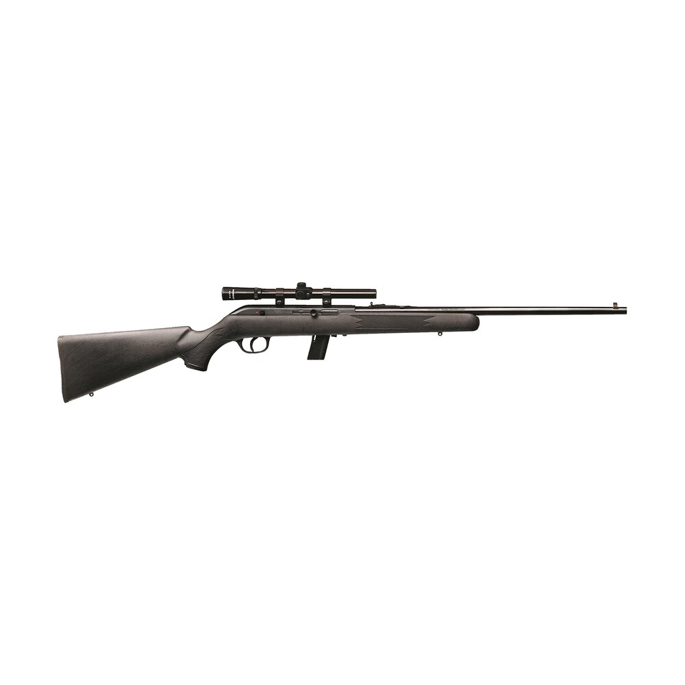 savage arms 40000 64 fxp full size 22 lr 10+1 21″ matte black sporter barrel, matte black grooved carbon steel receiver, matte black fixed synthetic stock, 4x15mm scope, right hand Savage Arms 40000 64 FXP Full Size 22 LR 10+1 21" Matte Black Sporter Sports South item 22488