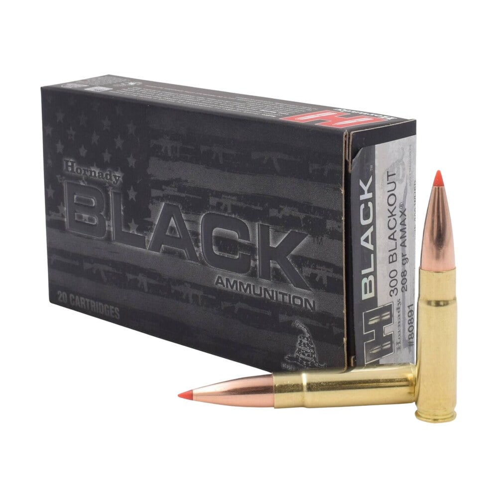 hornady 80891 black 300blackout 208gr hornady a max 20 per box/10 case Hornady 80891 Black 300Blackout 208gr Hornady A Max 20 Per Box/10 Case Sports South item 22883