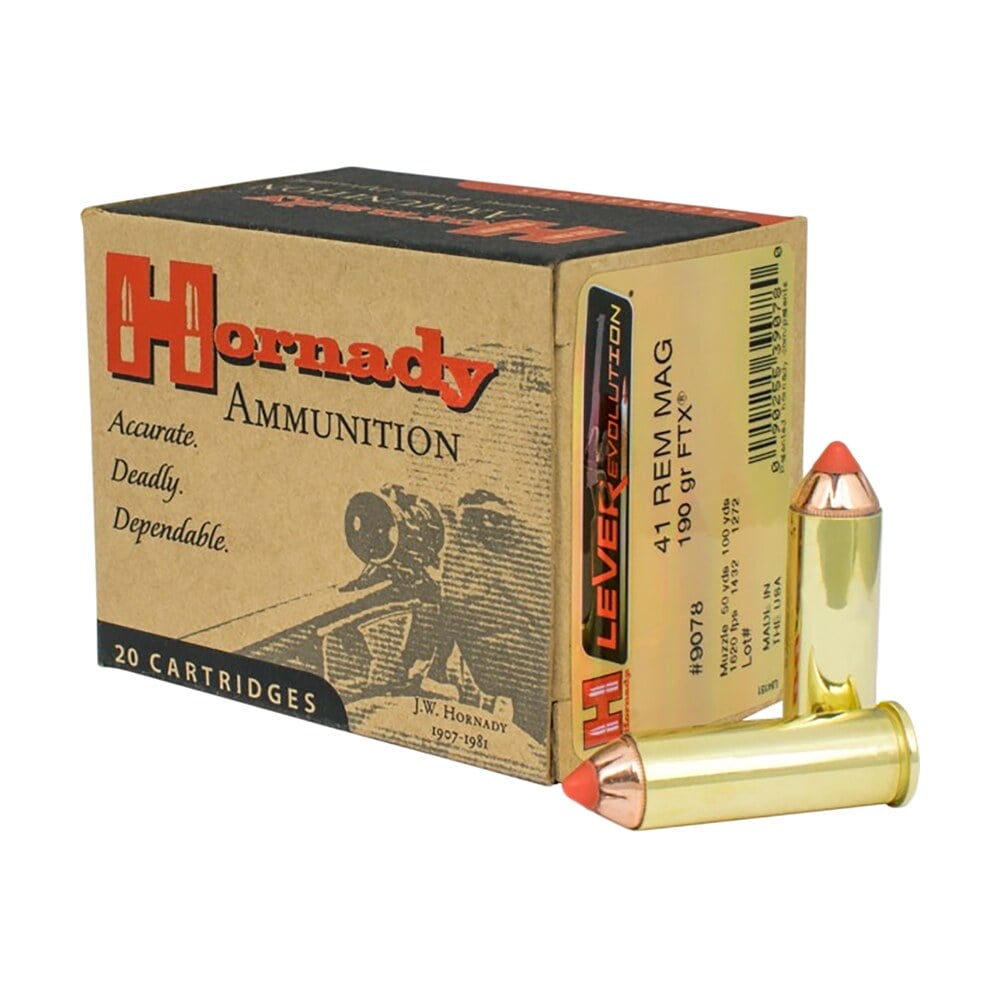 hornady 9078 leverevolution 41remmag 190gr hornady flex tip expanding 20 per box/10 case Hornady 9078 LEVERevolution 41RemMag 190gr Hornady Flex Tip eXpanding 20 Per Box/10 Case Sports South item 22913