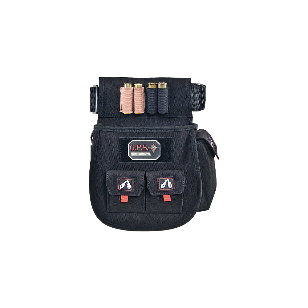 gps bags 1094csp deluxe double shotshell pouch black polyester waist mount 30 52″ belt GPS Bags 1094CSP Deluxe Double Shotshell Pouch Black Polyester Waist Mount 30-52" Belt Sports South item 2323