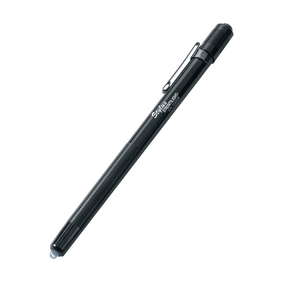 streamlight 65018 stylus penlight black anodized 11 lumens white led Streamlight 65018 Stylus PenLight Black Anodized 11 Lumens White LED Sports South item 23294