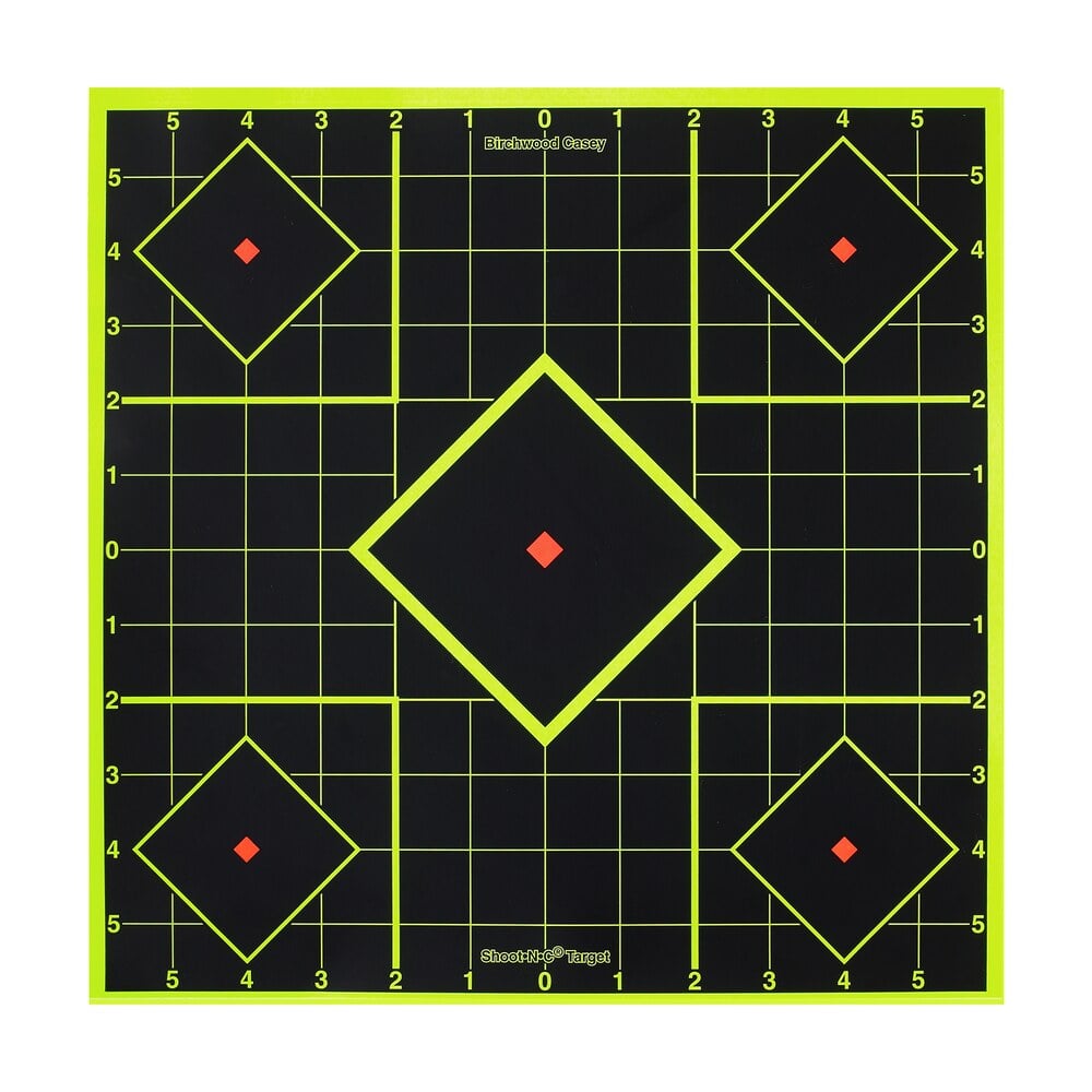 birchwood casey 34105 shoot n c reactive target self adhesive paper black/yellow 8″ 5 diamond 6 pack Birchwood Casey 34105 Shoot-N-C Reactive Target Self-Adhesive Paper Black/Yellow 8" 5-Diamond 6 Sports South item 23369