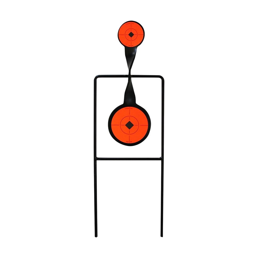 birchwood casey 46221 world of targets sharpshooter rimfire pistol/rifle ar500 steel black/orange bullseye illustration impact enhancement motion Birchwood Casey 46221 World of Targets Sharpshooter Rimfire Pistol/Rifle AR500 Steel Sports South item 23466