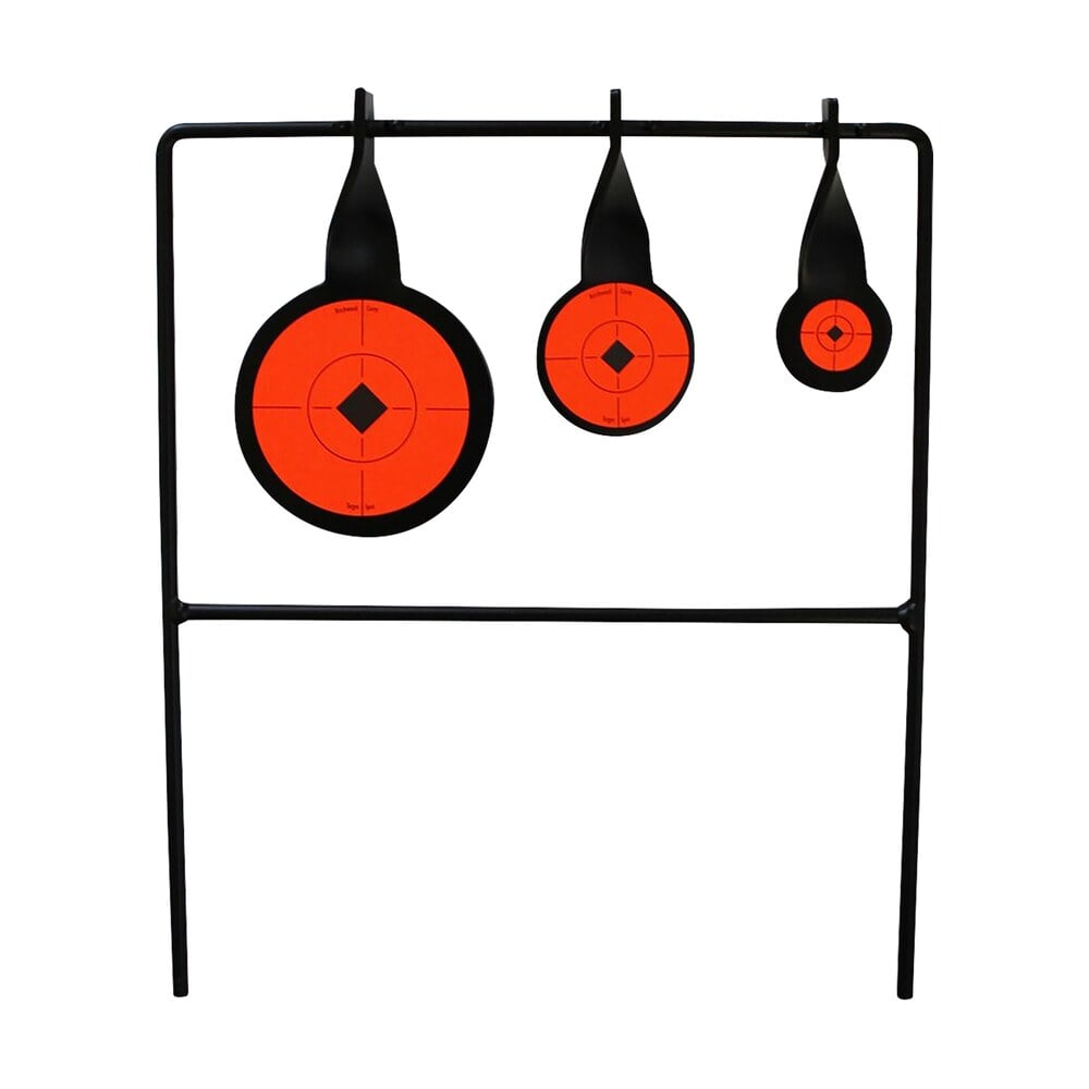 birchwood casey 46322 world of targets qualifier rimfire pistol/rifle ar500 steel black/orange bullseye illustration impact enhancement motion Birchwood Casey 46322 World of Targets Qualifier Rimfire Pistol/Rifle AR500 Steel Black/Orange Sports South item 23468