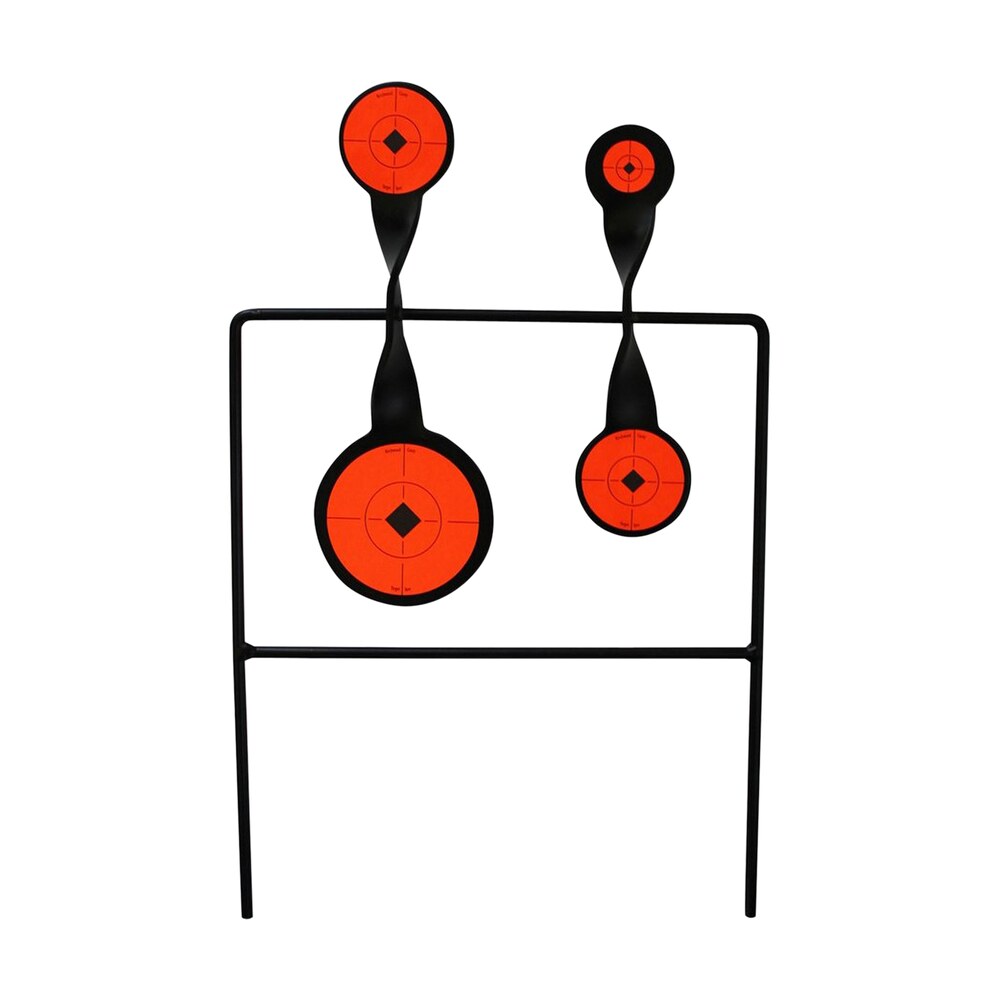 birchwood casey 46422 world of targets duplex rimfire pistol/rifle ar500 steel black/orange bullseye illustration impact enhancement motion Birchwood Casey 46422 World of Targets Duplex Rimfire Pistol/Rifle AR500 Steel Black/Orange Sports South item 23469