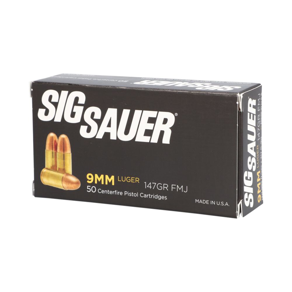 sig sauer e9mmb350 elite ball 9mmluger 147gr full metal jacket 50 per box/20 case Sig Sauer E9MMB350 Elite Ball 9mmLuger 147gr Full Metal Jacket 50 Per Box/20 Case Sports South item 23478