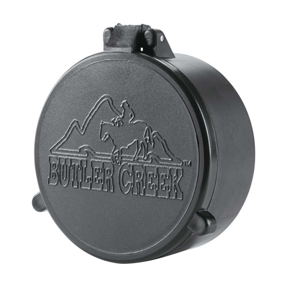 butler creek 30190 flip open objective scope cover 41.80mm obj. size 19 black polymer Butler Creek 30190 Flip-Open Objective Scope Cover 41.80mm Obj. Size 19 Black Polymer Sports South item 23822