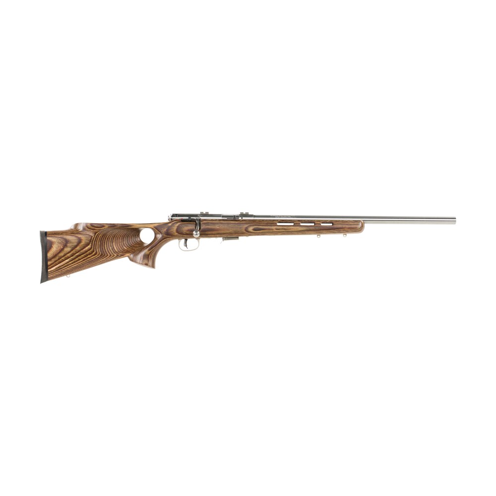 savage arms 96200 93r17 btvss full size 17 hmr 5+1 21″ satin heavy button rifled barrel, satin drilled & tapped stainless steel receiver, natural brown thumbhole laminate stock, right hand Savage Arms 96200 93R17 BTVSS Full Size 17 HMR 5+1 21" Satin Heavy Button Rifled Sports South item 24246
