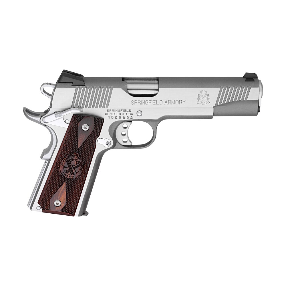 springfield armory px9151lca 1911 loaded *ca compliant 45 acp 7+1 5″ stainless match grade barrel, serrated slide & frame w/beavertail, crossed cannon cocobolo grip Springfield Armory PX9151LCA 1911 Loaded *CA Compliant 45 ACP 7+1 5" Stainless Match Grade Sports South item 24317