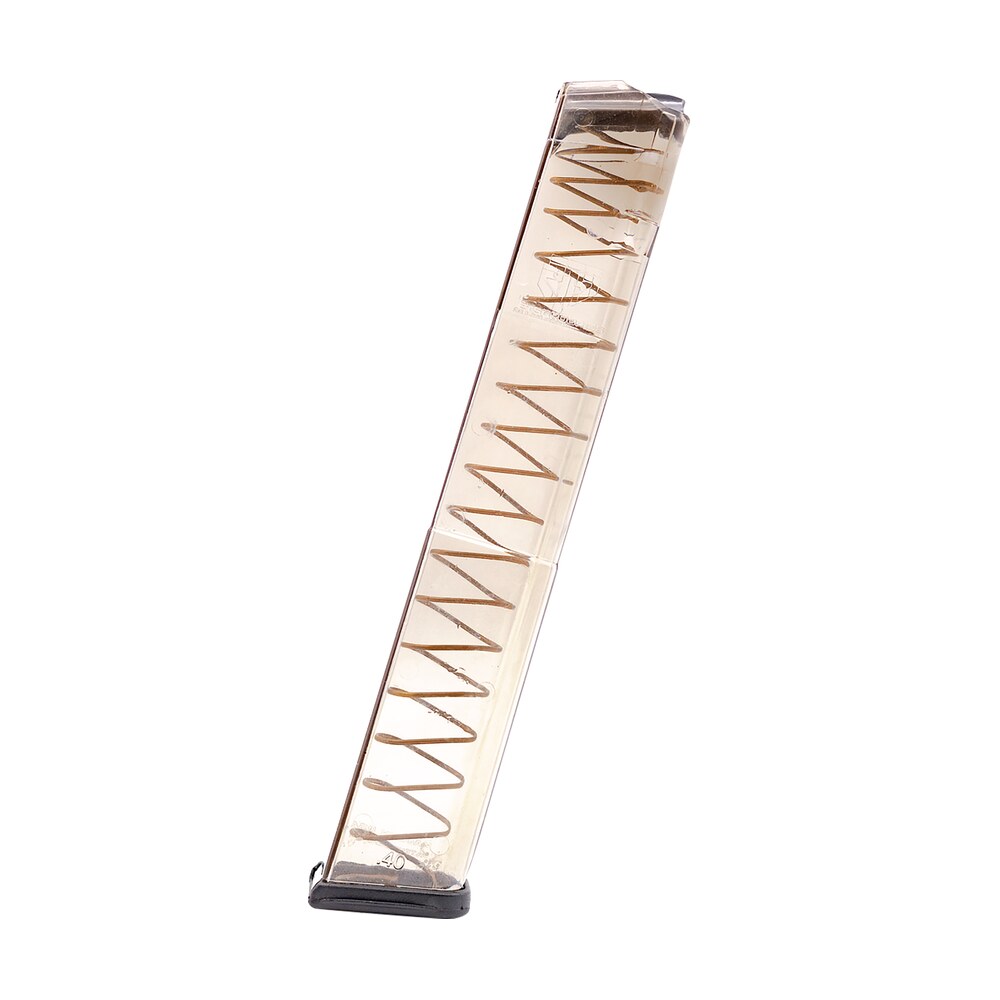 ets group glk22210 pistol mags 30rd extended 40 s&w compatible w/glock 22/23/24/27/35 gen1 4 clear polymer ETS Group GLK22210 Pistol Mags 30rd Extended 40 S&W Compatible Sports South item 24333