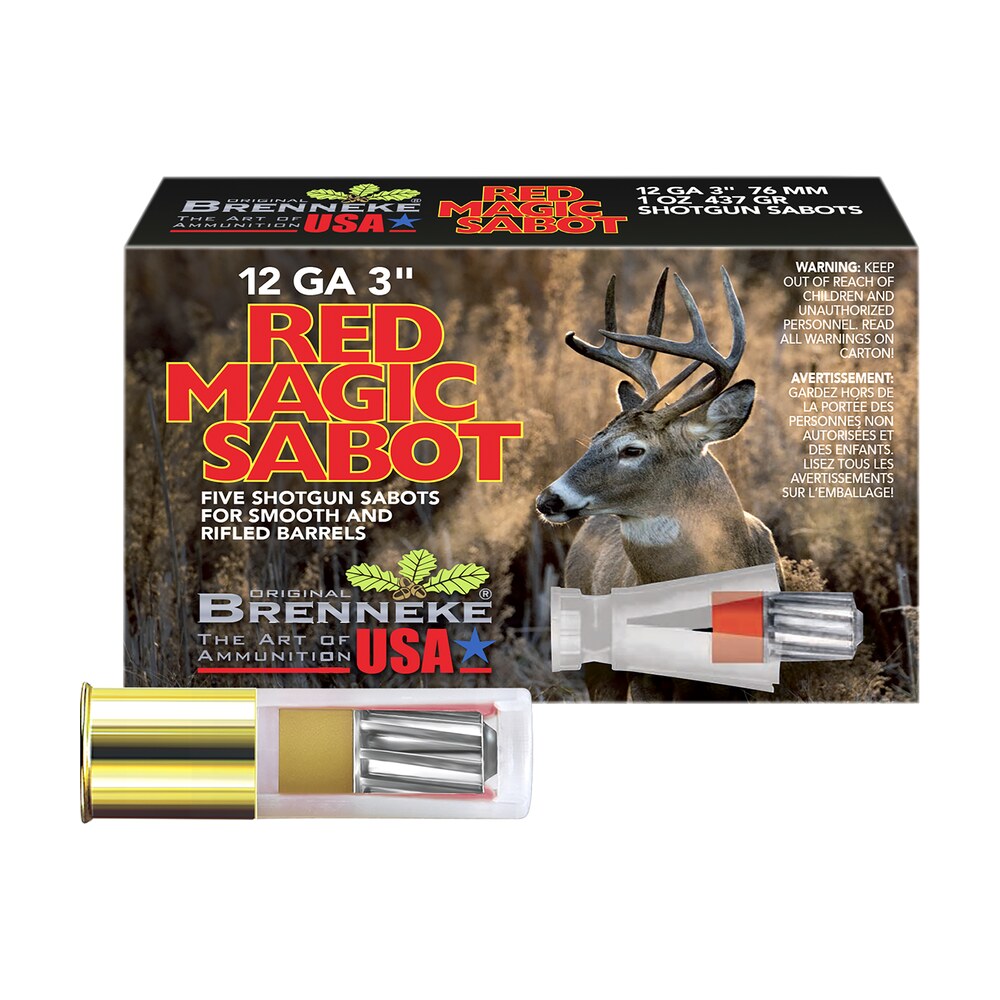 brenneke sl123rms red magic 12gauge 3″ 1oz sabot slug shot 5 per box/50 case Brenneke SL123RMS Red Magic 12Gauge 3" 1oz Sabot Slug Shot 5 Per Box/50 Case Sports South item 2447