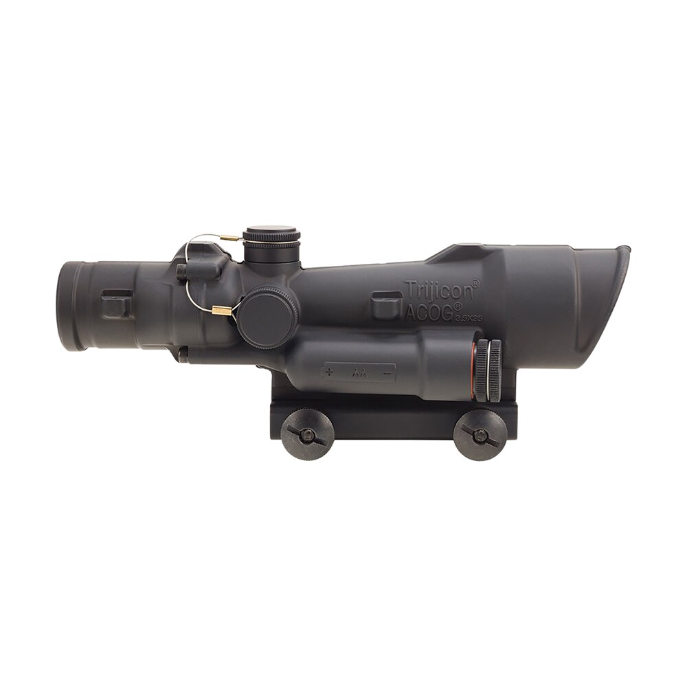trijicon 100502 acog matte black 3.5x 35mm 30mm 35mm tube led illuminated green crosshair 308/7.62 bdc reticle Trijicon 100502 ACOG Matte Black 3.5x 35mm 30mm-35mm Tube LED Illuminated Green Crosshair Sports South item 24499