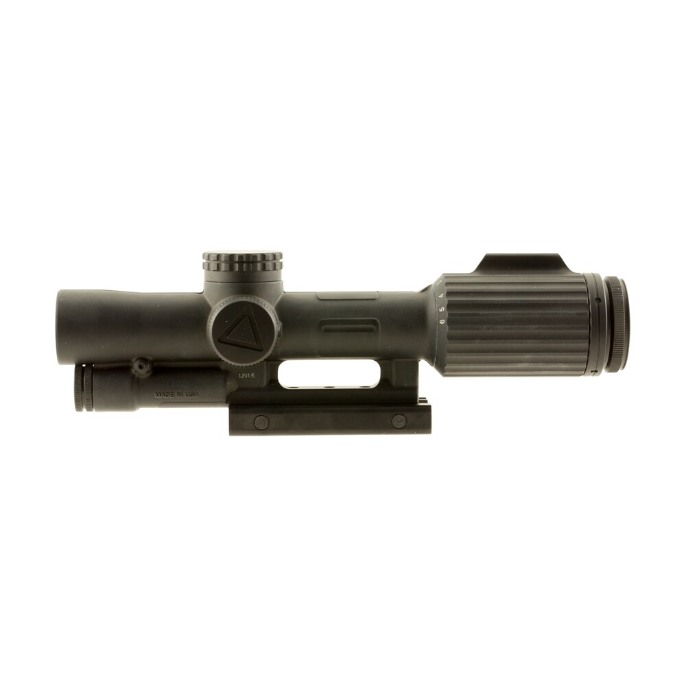 trijicon 1600038 vcog matte black 1 6x24mm 30mm tube led illuminated green segmented circle w/crosshair mil reticle Trijicon 1600038 VCOG Matte Black 1-6x24mm 30mm Tube LED Illuminated Green Segmented Circle Sports South item 24517