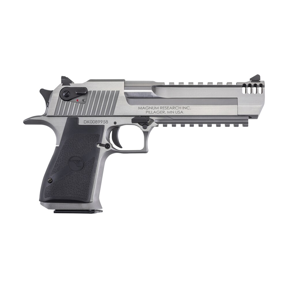 magnum research de44srmb desert eagle mark xix 44 rem mag 6″ with muzzle brake 7+1 overall stainless steel black polymer grip Magnum Research DE44SRMB Desert Eagle Mark XIX 44 Rem Mag 6" Sports South item 24764