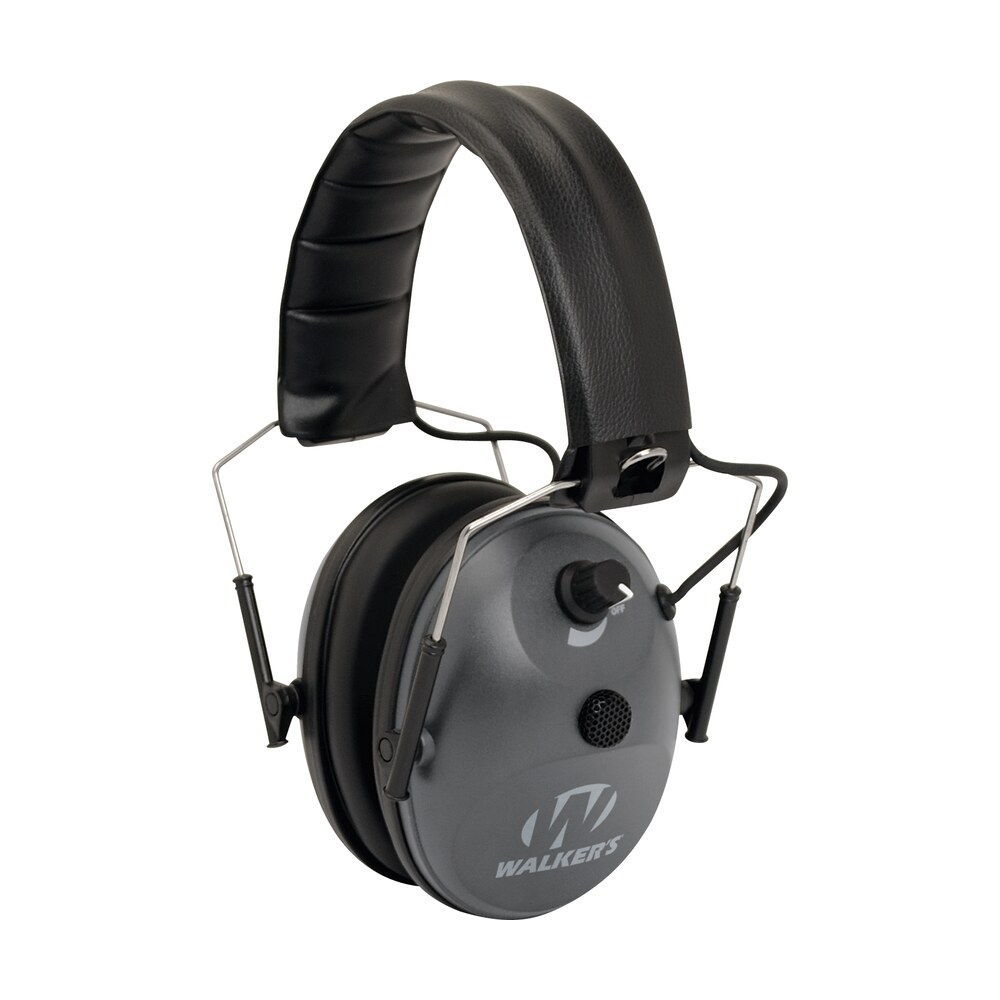 walker’s gwpwlk1mem single mic electronic muff 24 db over the head gray/black polymer Walker's GWPWLK1MEM Single Mic Electronic Muff 24 dB Over the Head Gray/Black Polymer Sports South item 24927