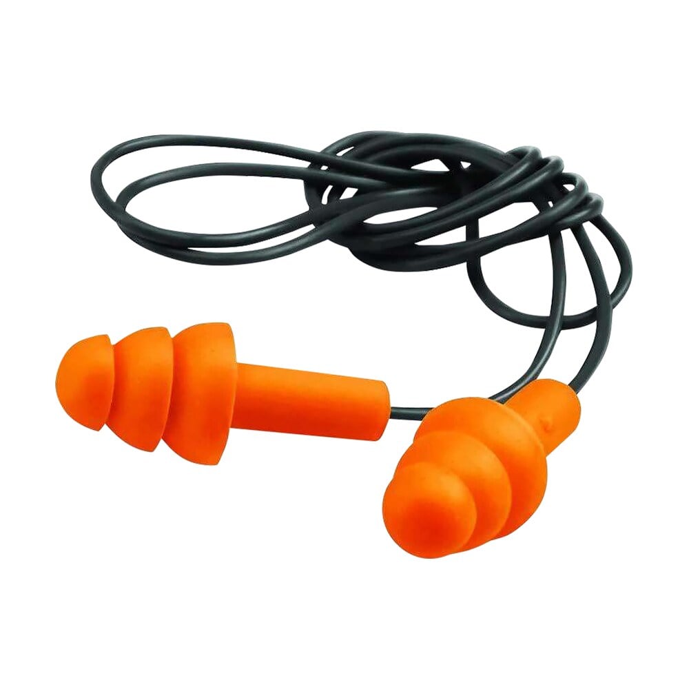 walker’s gwpepcord2pk corded foam ear plugs 25 db in the ear orange/black adult 2 per pack Walker's GWPEPCORD2PK Corded Foam Ear Plugs 25 dB In The Ear Orange/Black Adult 2 Per Pack Sports South item 24949