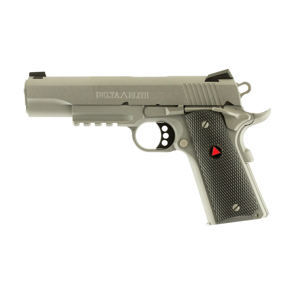 colt mfg o2020rg delta elite 10mm auto 8+1 5″ steel barrel, stainless steel serrated slide & frame w/picatinny rail, black polymer w/delta medallions grips, ambidextrous Colt Mfg O2020RG Delta Elite 10mm Auto 8+1 5" Steel Sports South item 24999