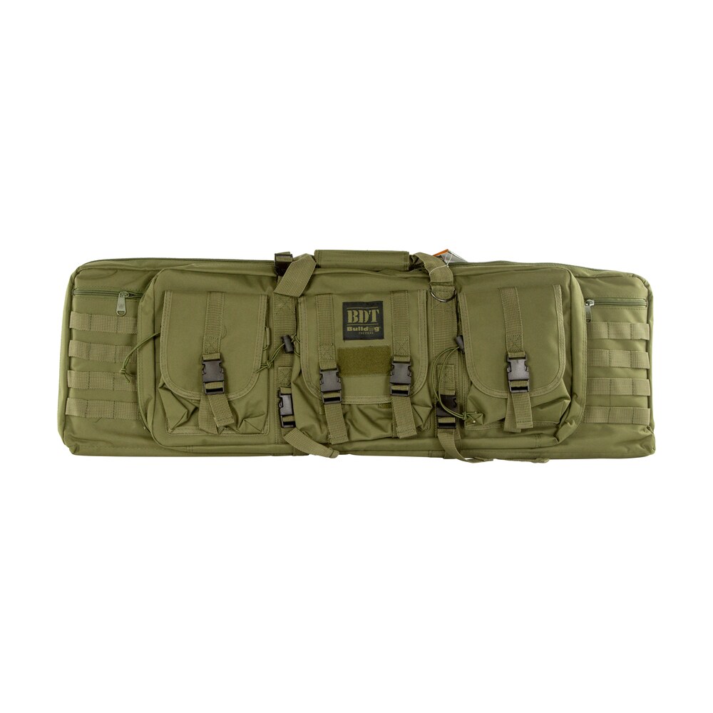 bulldog bdt4037g bdt tactical single green nylon, 3 accessory pockets, deluxe padded backstraps, lockable zippers & padded Bulldog BDT4037G BDT Tactical Single Green Nylon, 3 Accessory Pockets, Deluxe Padded Sports South item 25106