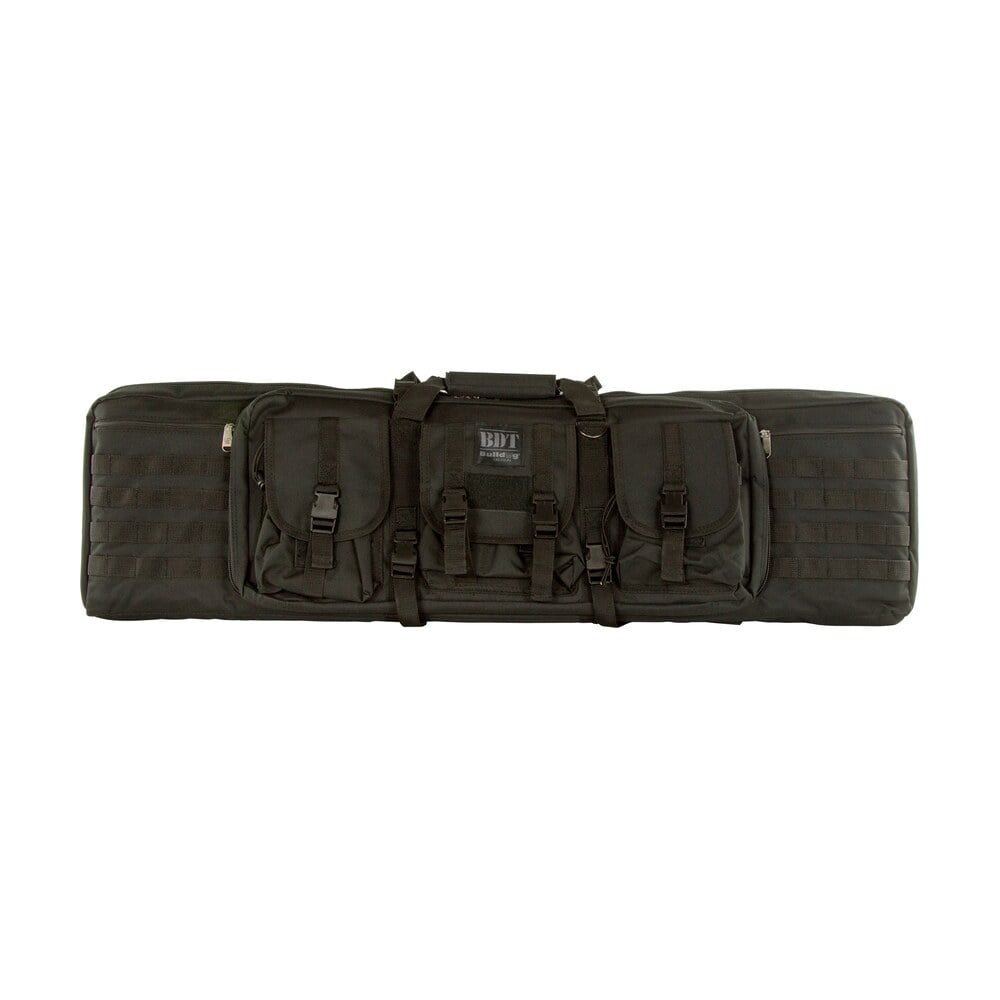 bulldog bdt4043b bdt tactical single black nylon, 3 accessory pockets, deluxe padded backstraps, lockable zippers & padded Bulldog BDT4043B BDT Tactical Single Black Nylon, 3 Accessory Pockets, Deluxe Padded Sports South item 25118