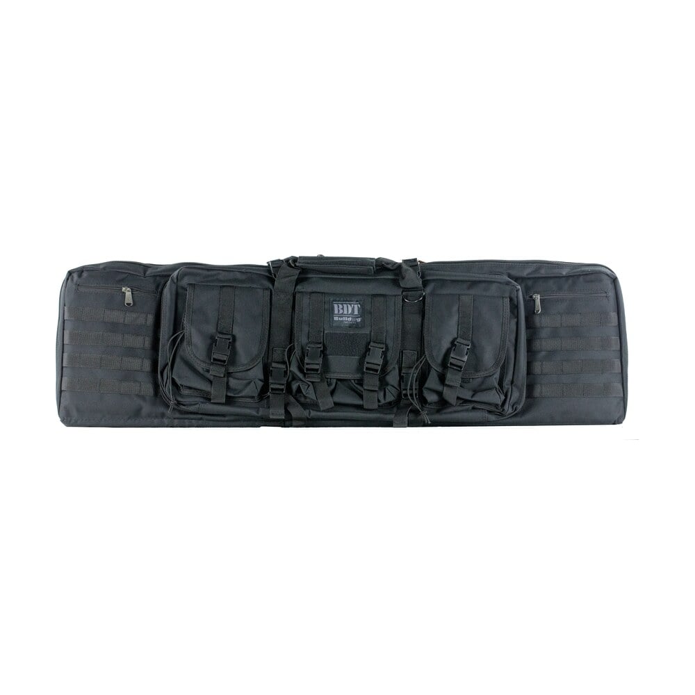 bulldog bdt6043b bdt tactical double 43″ black nylon, 3 accessory pockets, deluxe padded backstraps, lockable zipper, padded internal divider Bulldog BDT6043B BDT Tactical Double 43" Black Nylon, 3 Accessory Pockets, Deluxe Padded Sports South item 25163