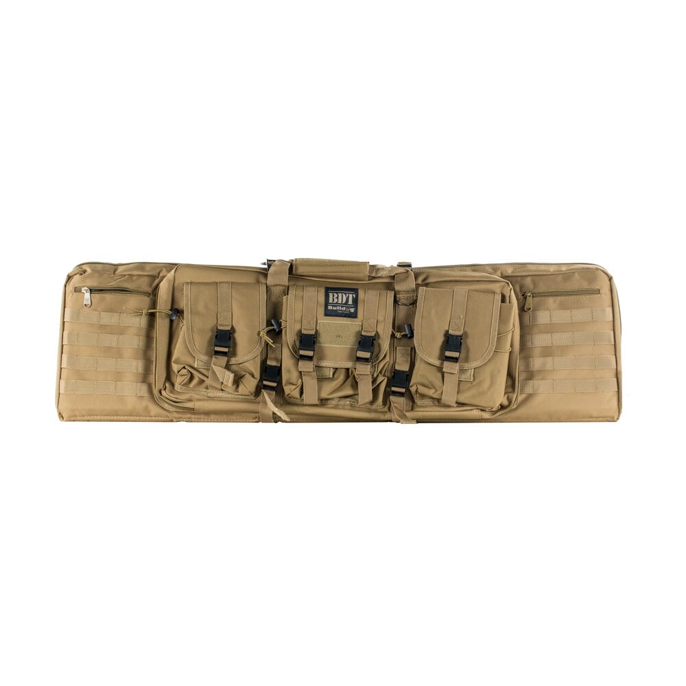 bulldog bdt6043t bdt tactical double 43″ tan nylon, 3 accessory pockets, deluxe padded backstraps lockable zippers, padded internal divider Bulldog BDT6043T BDT Tactical Double 43" Tan Nylon, 3 Accessory Pockets, Deluxe Padded Sports South item 25169