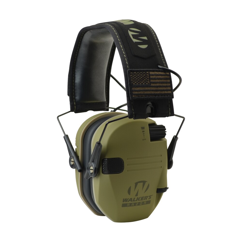 walker’s gwprsempat razor patriot 23 db over the head od green/black polymer Walker's GWPRSEMPAT Razor Patriot 23 dB Over the Head OD Green/Black Polymer Sports South item 25312