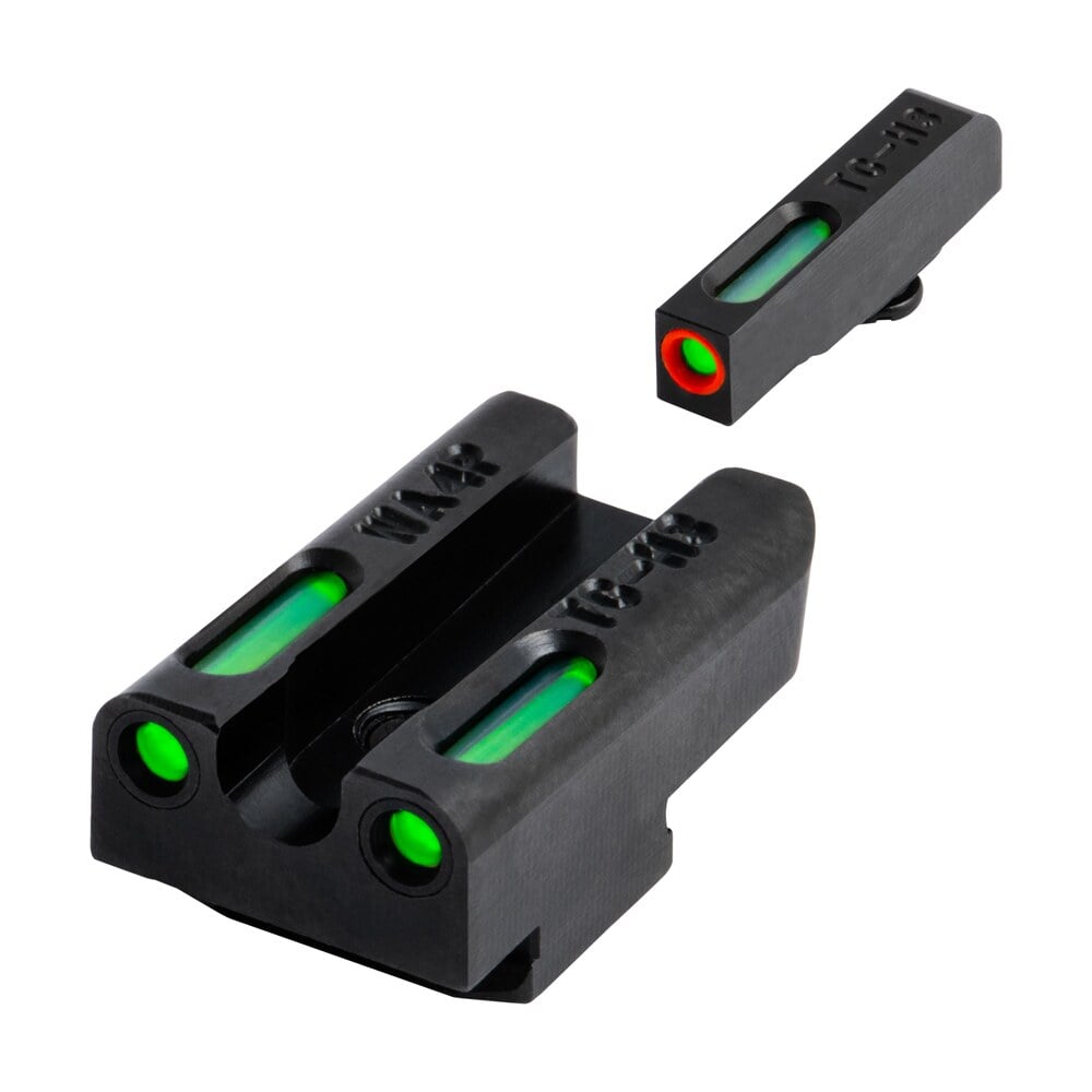 truglo tg13wa4pc tfx pro black | green tritium & fiber optic orange outline front sight green tritium & fiber optic rear sight TruGlo TG13WA4PC TFX Pro Black | Green Tritium & Fiber Optic Orange Outline Front Sight Sports South item 25422