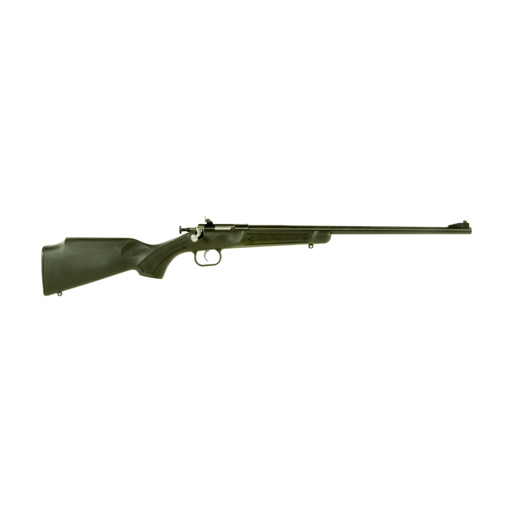 crickett ksa2240 youth 22 lr 1rd 16.12″ blued barrel & receiver, fixed front/adjustable rear peep sights, black synthetic stock w/11.5″ lop, rebounding firing pin safety Crickett KSA2240 Youth 22 LR 1rd 16.12" Blued Barrel & Receiver, Fixed Front/Adjustable Sports South item 25717