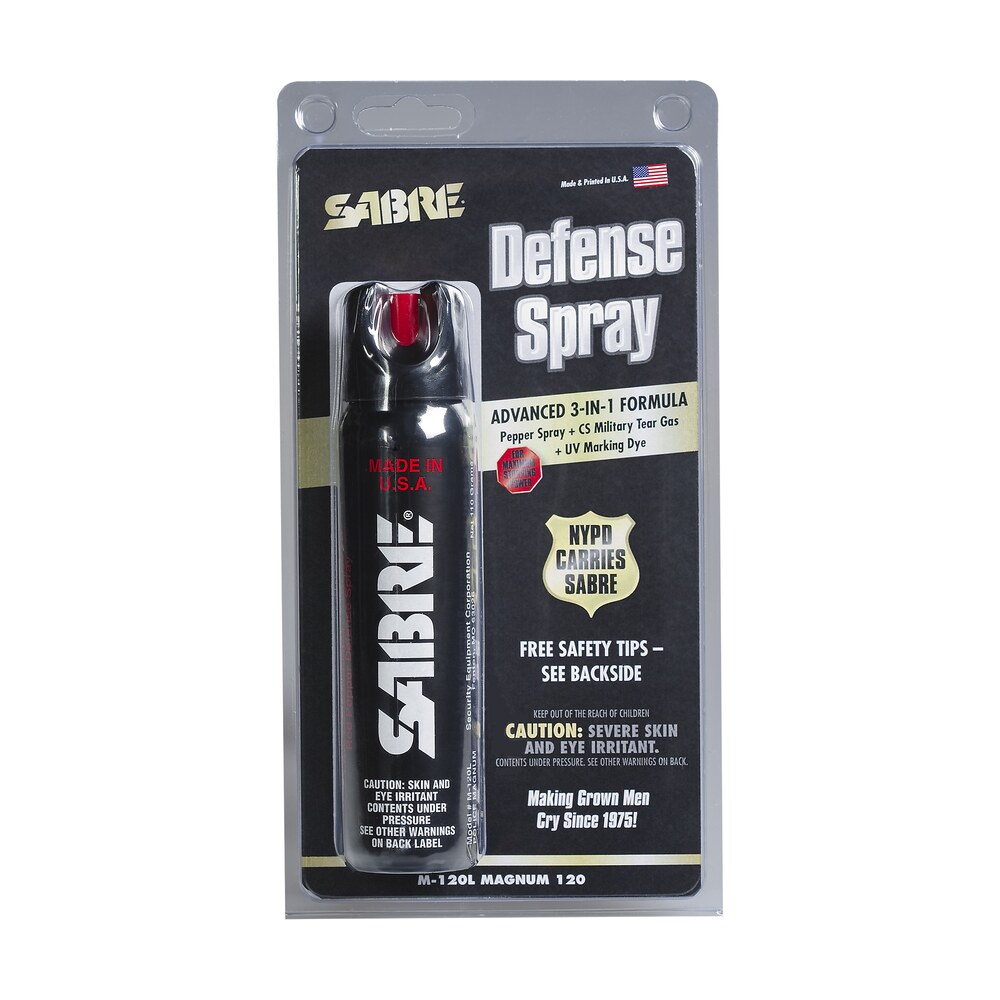 sabre m120l magnum self defense police magnum pepper spray range 8 10 ft 4.36 oz Sabre M120L Magnum Self Defense Police Magnum Pepper Spray Range 8-10 ft 4.36 oz Sports South item 25774