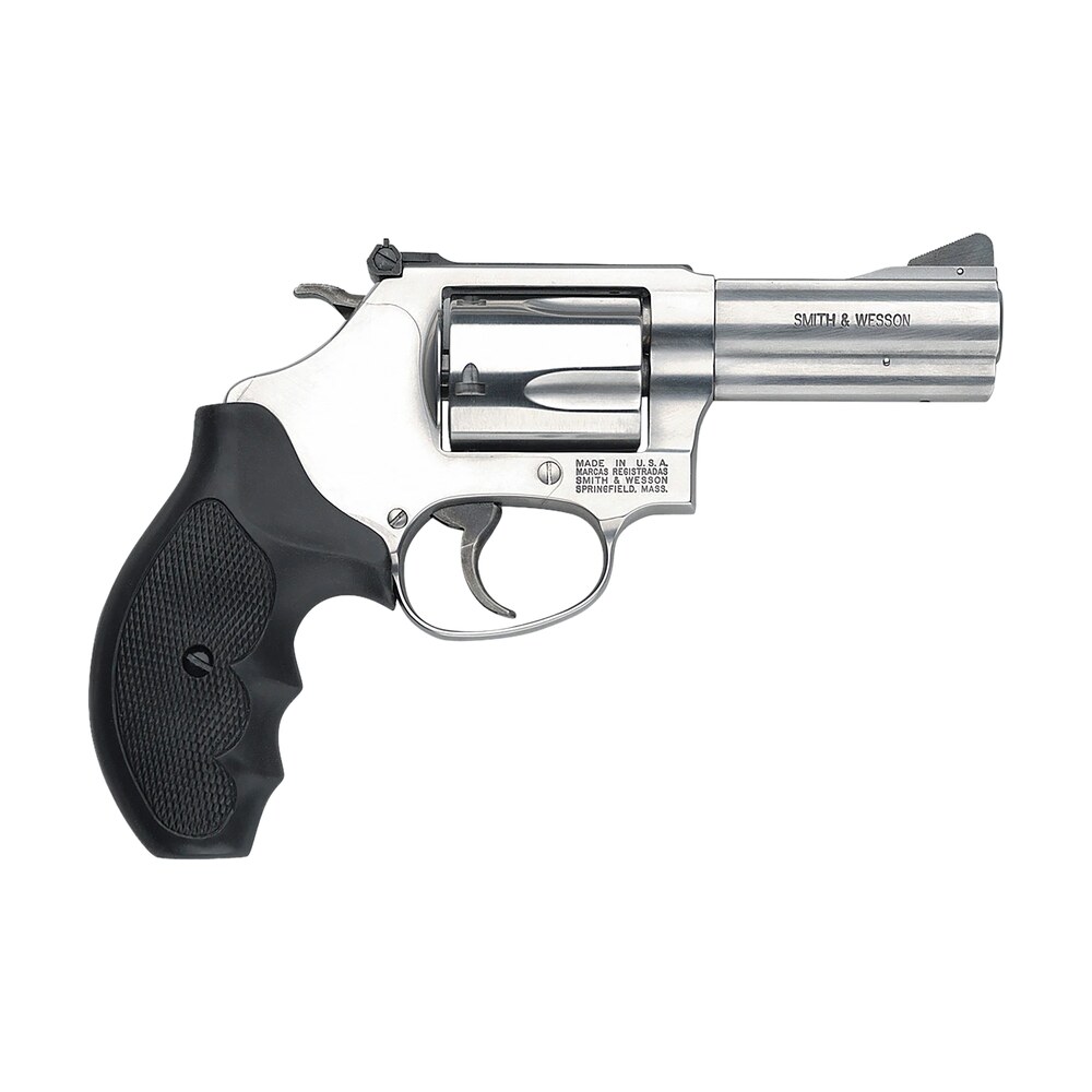 smith & wesson 162430 model 60 357 mag or 38 s&w spl +p 5 shot 3″ stainless steel barrel/cylinder, satin stainless steel j frame, exposed hammer, polymer grip Smith & Wesson 162430 Model 60 357 Mag or 38 S&W Spl +P 5 Shot 3" Stainless Steel Sports South item 26277