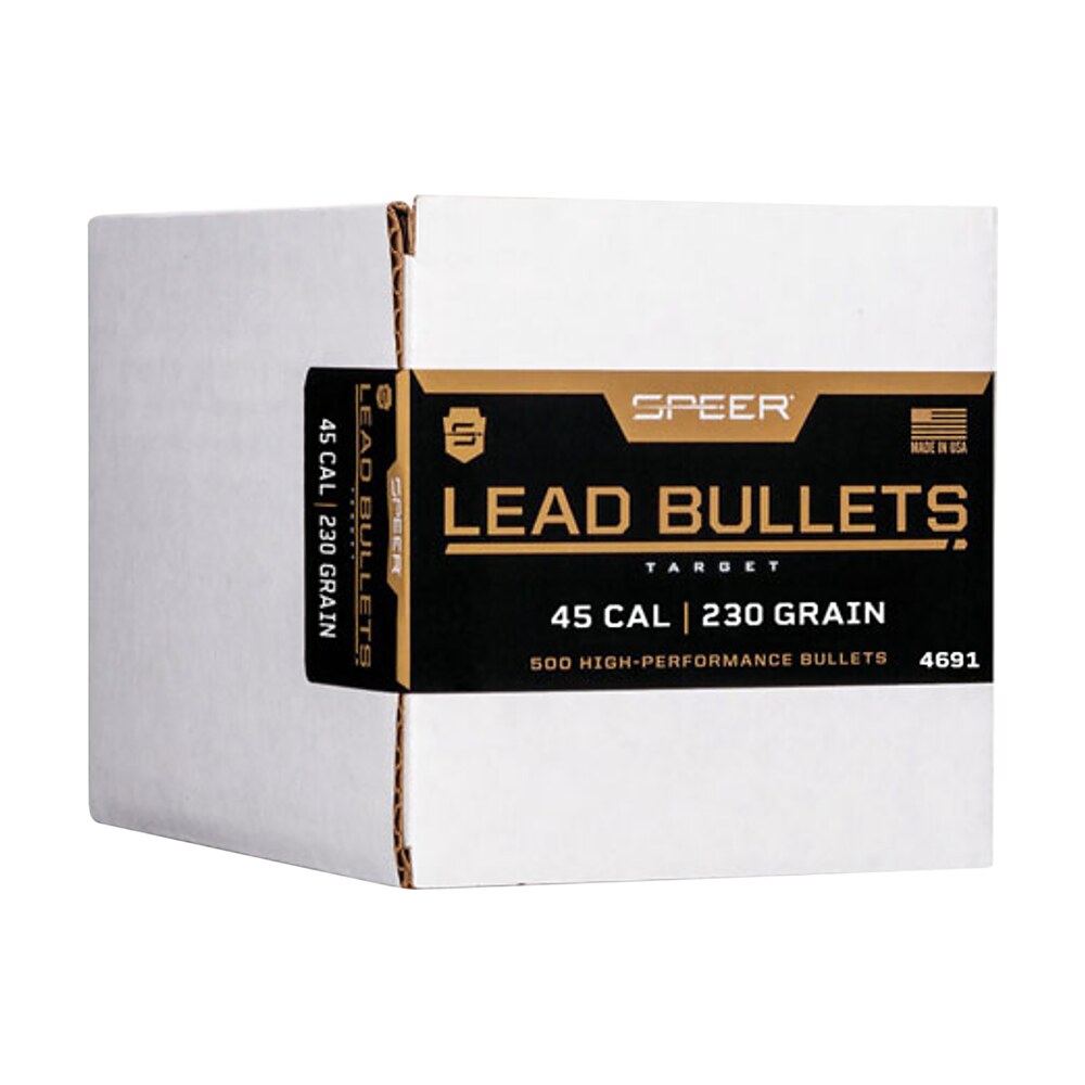 speer 4691 handgun 45cal 230gr lead round nose 500 per box/1 case Speer 4691 Handgun 45Cal 230gr Lead Round Nose 500 Per Box/1 Case Sports South item 27034