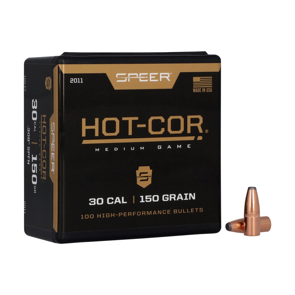 speer 2011 hot cor 30cal 150gr soft point flat nose 100 per box/5 case Speer 2011 Hot-Cor 30Cal 150gr Soft Point Flat Nose 100 Per Box/5 Case Sports South item 27066