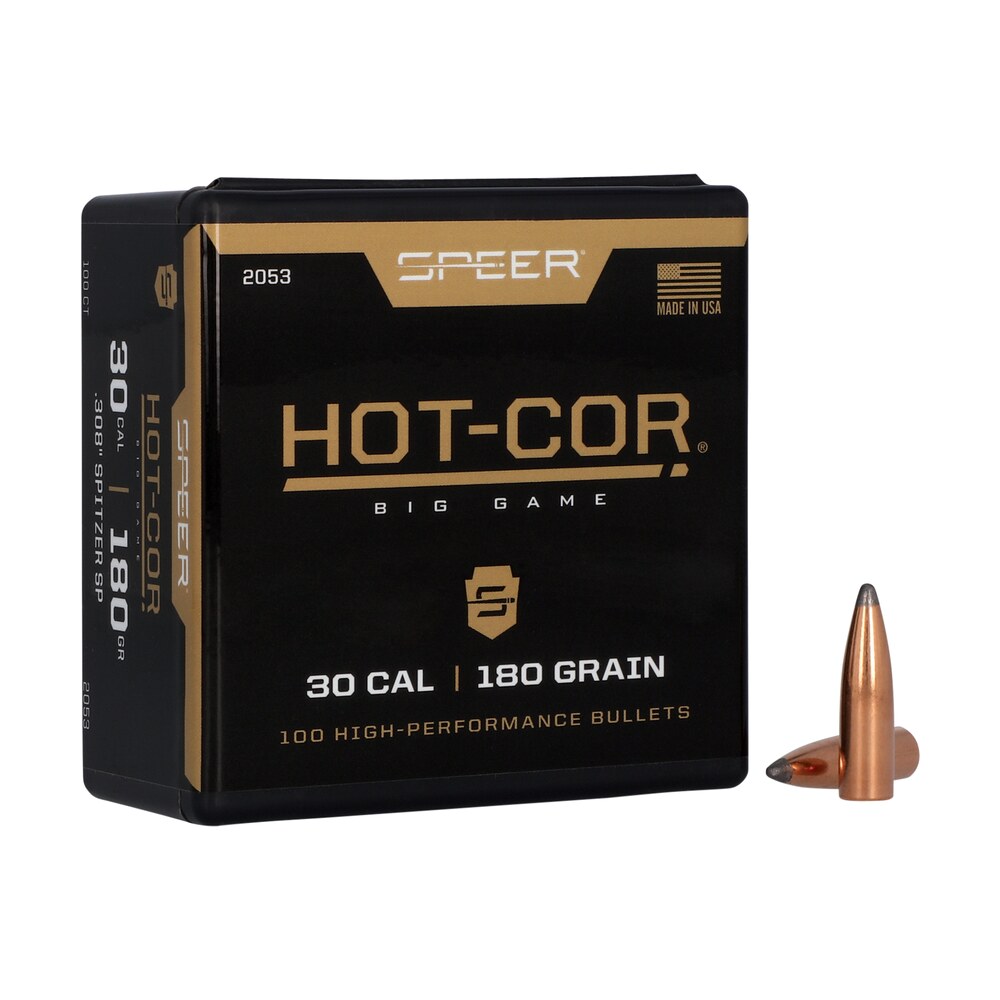 speer 2053 hot cor 30cal 180gr spitzer soft point 100 per box/5 case Speer 2053 Hot-Cor 30Cal 180gr Spitzer Soft Point 100 Per Box/5 Case Sports South item 27068