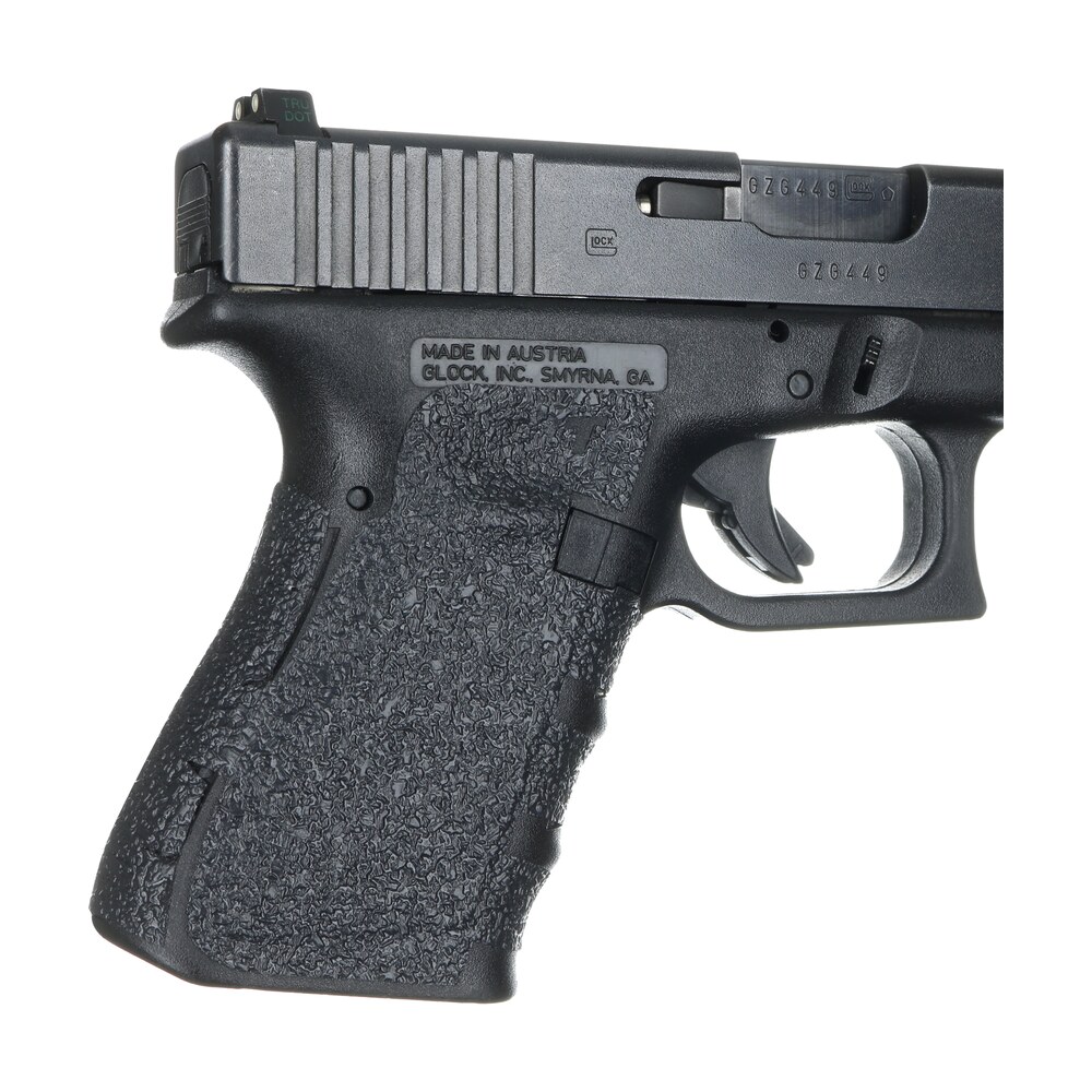 talon grips 104r adhesive grip compatible w/glock gen1 3 glock 19/23/25/32/38, black textured rubber Talon Grips 104R Adhesive Grip Compatible Sports South item 27203