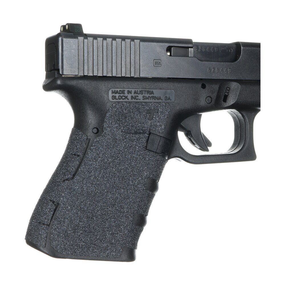 talon grips 104g adhesive grip compatible w/glock gen1 3 19/23/25/32/38, black textured granulate Talon Grips 104G Adhesive Grip Compatible Sports South item 27226