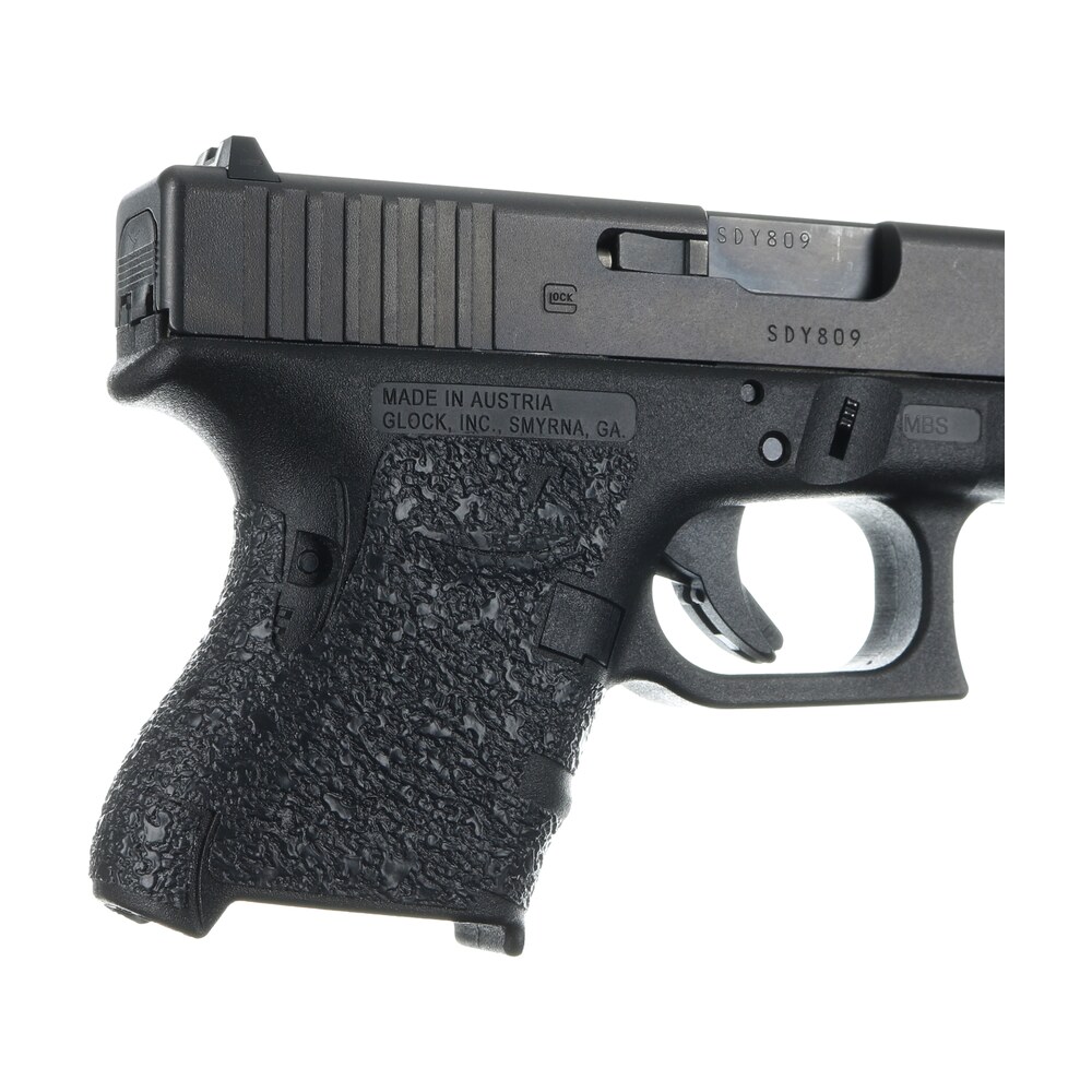 talon grips 116r adhesive grip compatible w/glock 26/27/28/33/39 gen4 w/no backstrap, black textured rubber Talon Grips 116R Adhesive Grip Compatible Sports South item 27287