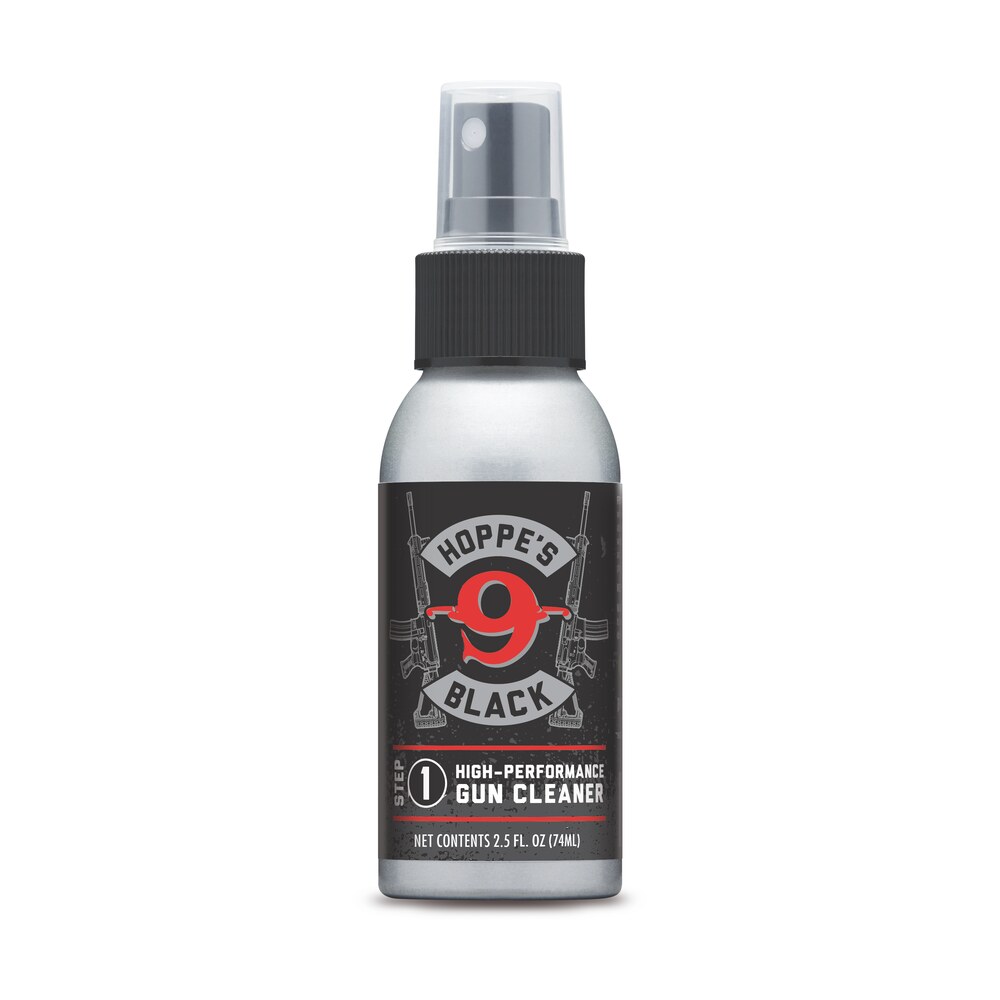 hoppe’s hbc2 black gun cleaner removes oil grease & dirt 2.50 oz. aluminum pump bottle Hoppe's HBC2 Black Gun Cleaner Removes Oil Grease & Dirt 2.50 oz. Aluminum Pump Bottle Sports South item 27627