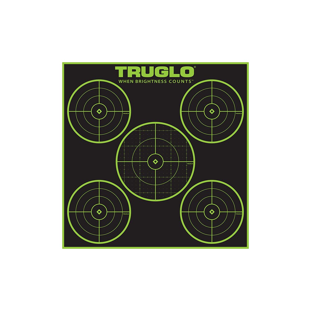 truglo tg11a12 tru see 5 bull target self adhesive heavy paper black/green 12″x12″ 5 bullseye 12 pack TruGlo TG11A12 Tru-See 5-Bull Target Self-Adhesive Heavy Paper Black/Green 12"x12" 5-Bullseye Sports South item 2786