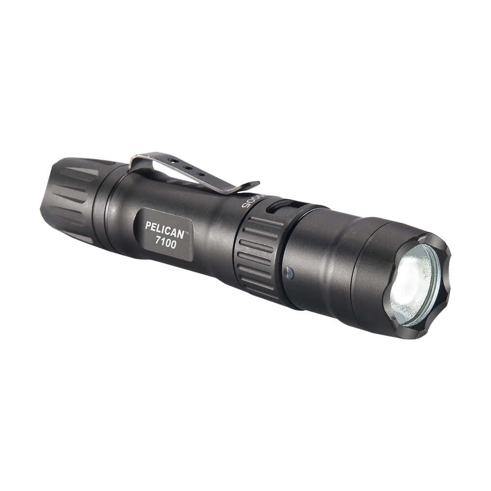 pelican 7100 tactical flashlight black anodized 33/348/695 lumens white led Pelican 7100 Tactical Flashlight Black Anodized 33/348/695 Lumens White LED Sports South item 28128
