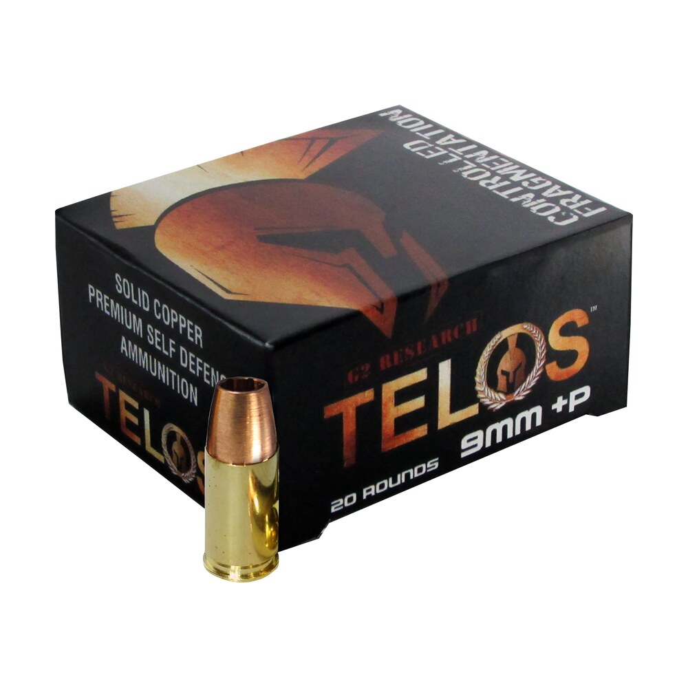 g2 research g00619 telos 9mmluger+p 92gr fracturing copper hollow point 20 per box/25 case G2 Research G00619 Telos 9mmLuger+P 92gr Fracturing Copper Hollow Point 20 Per Box/25 Case Sports South item 28346