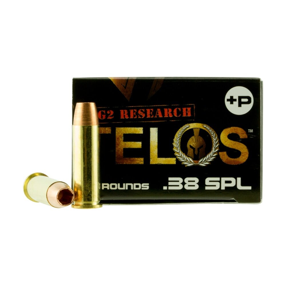 g2 research g00618 telos 38special+p 105gr fracturing copper hollow point 20 per box/25 case G2 Research G00618 Telos 38Special+P 105gr Fracturing Copper Hollow Point 20 Per Box/25 Case Sports South item 28347