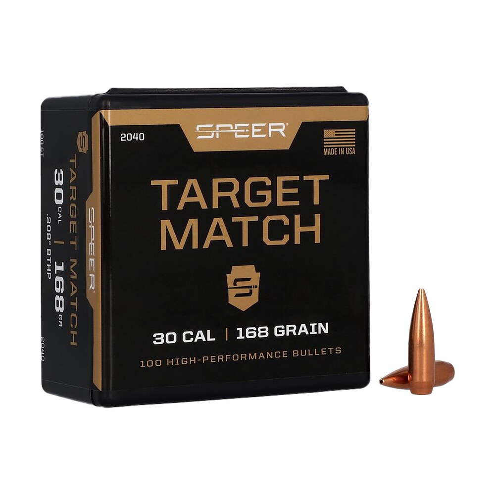speer 2040 rifle plinking target match .308 168 gr open tip match boat tail 100 per box/ 5 case Speer 2040 Rifle Plinking Target Match .308 168 gr Open Tip Match Boat Tail 100 Per Box/ 5 Case Sports South item 29072