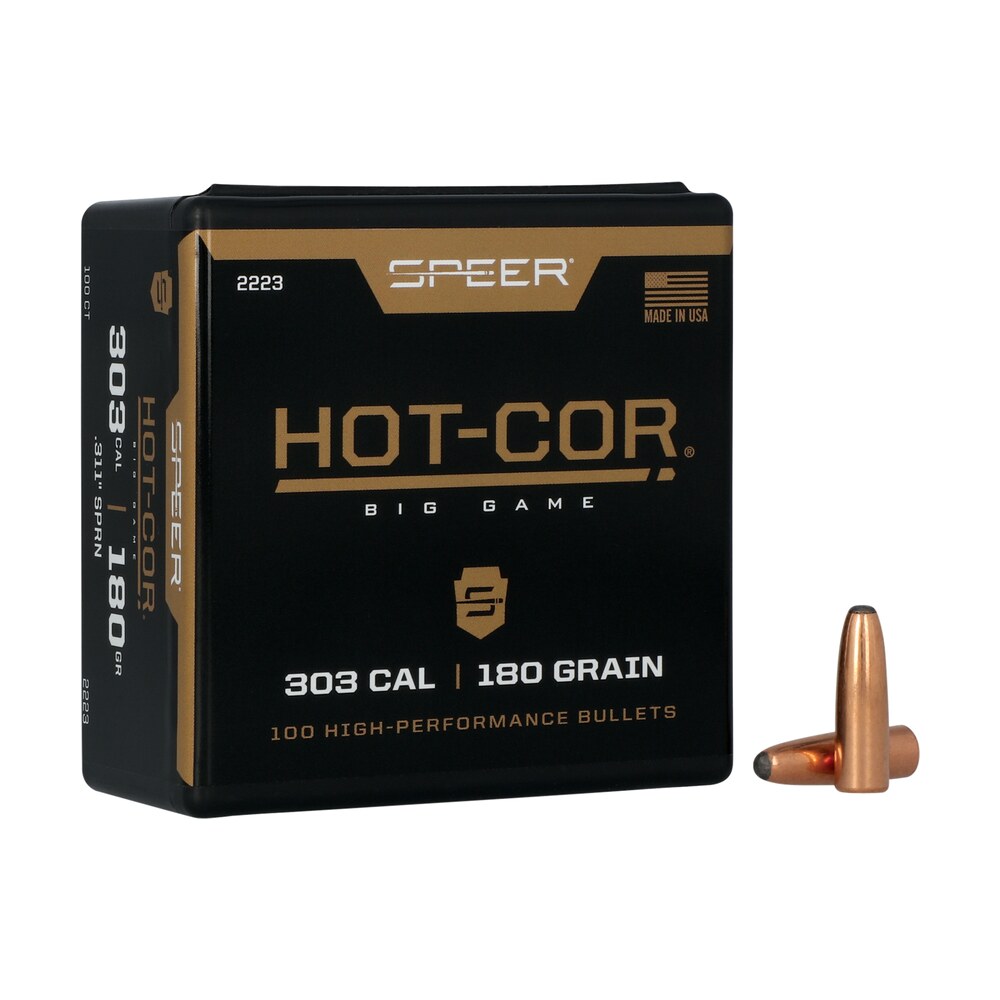 speer 2223 hot cor 303cal 180gr soft point round nose 100 per box/5 case Speer 2223 Hot-Cor 303Cal 180gr Soft Point Round Nose 100 Per Box/5 Case Sports South item 29084
