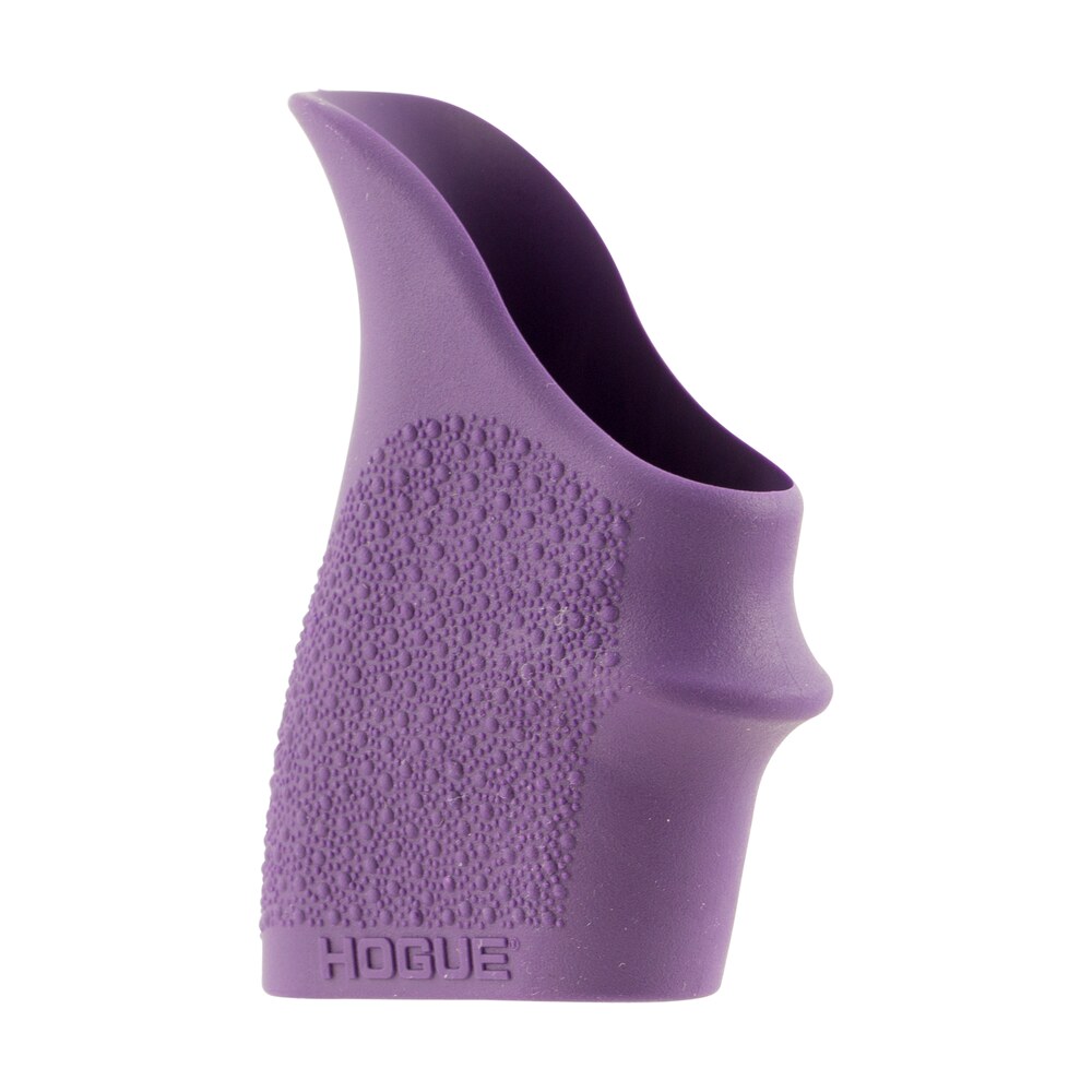 hogue 18406 handall beavertail grip sleeve textured purple rubber for glock 26, s&w m&p shield, ruger lc9 Hogue 18406 HandAll Beavertail Grip Sleeve Textured Purple Rubber for Glock 26, S&W M&P Sports South item 29211