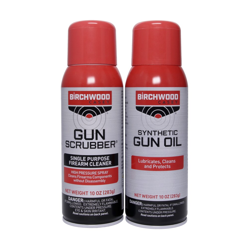 birchwood casey 33302 gun scrubber & synthetic gun oil combo pack 10 oz. aerosol can 2 pack Birchwood Casey 33302 Gun Scrubber & Synthetic Gun Oil Combo Pack 10 oz. Aerosol Can 2 Pack Sports South item 29413