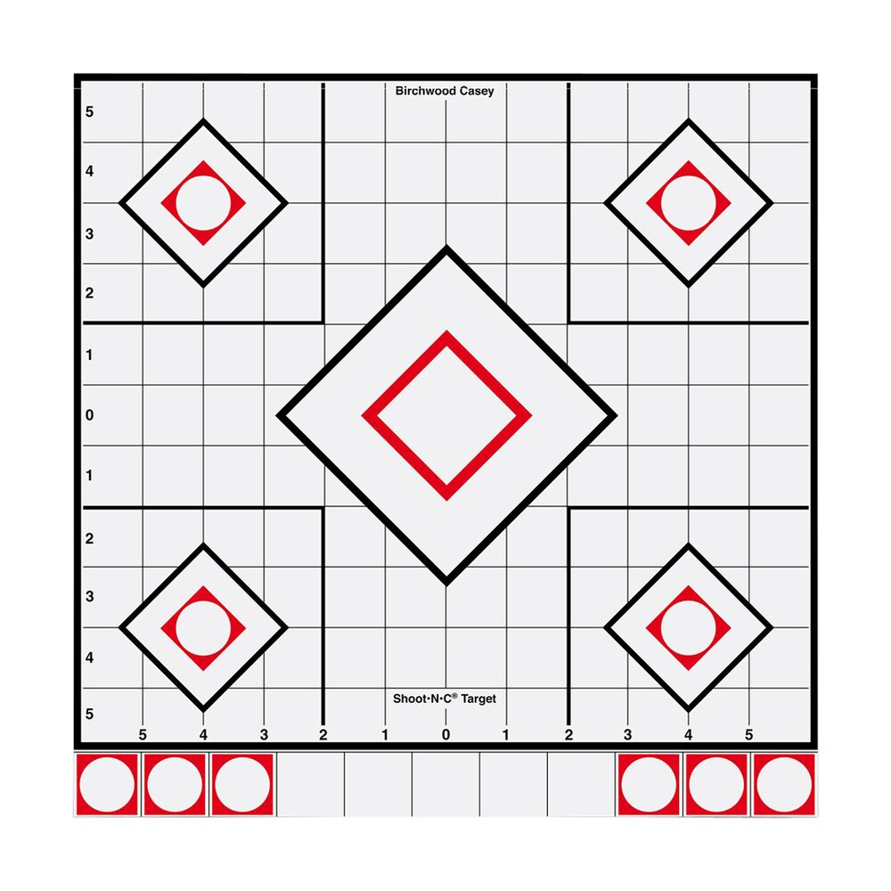 birchwood casey 34219 shoot n c reactive target self adhesive paper white/red 12″ 5 diamond 5 pack Birchwood Casey 34219 Shoot-N-C Reactive Target Self-Adhesive Paper White/Red 12" 5-Diamond 5 Sports South item 29428